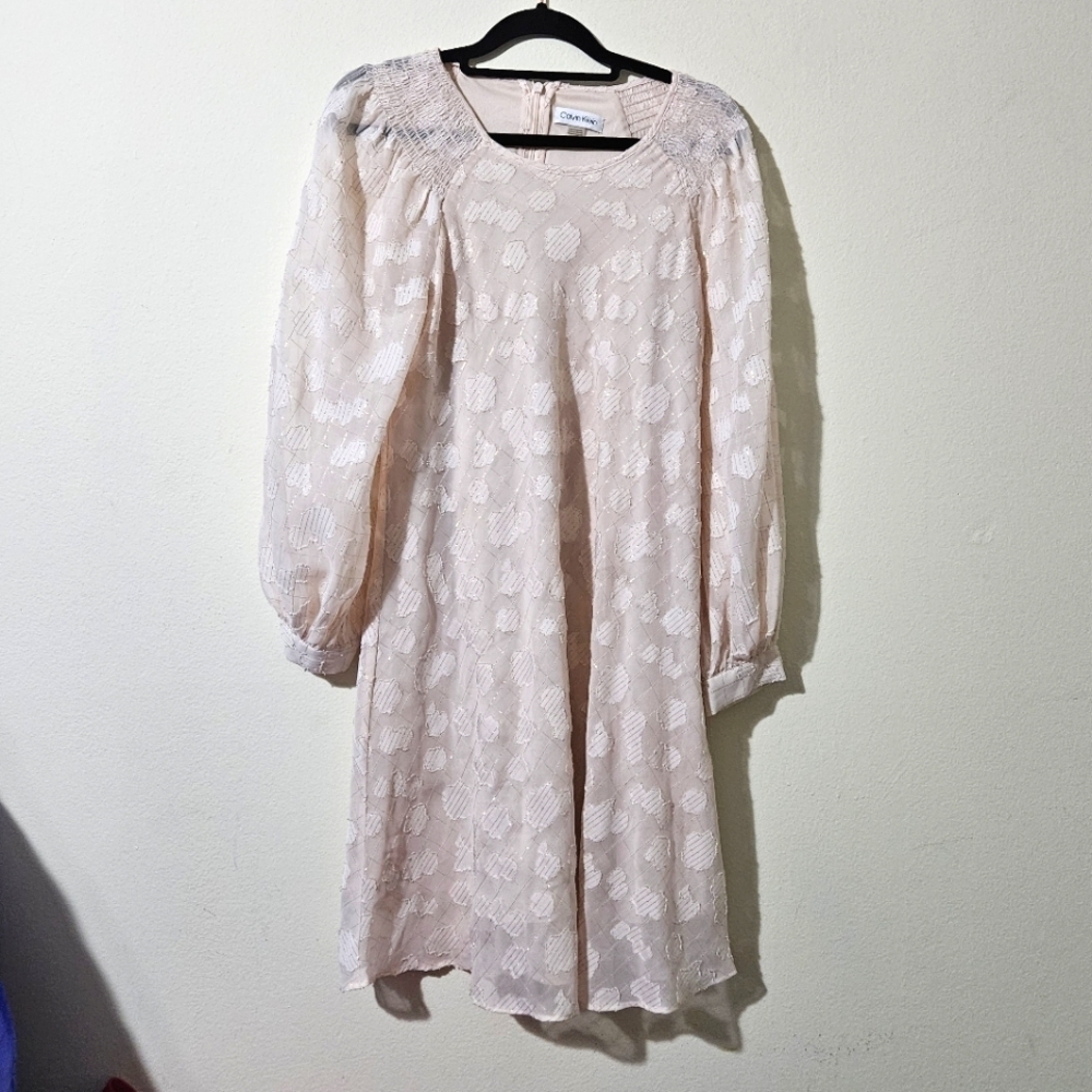 Calvin Klein Sparkly Chiffon Dress